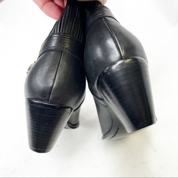 Dingo | Vintage Black Deer Tan Leather Booties - Picture 5 of 6